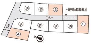 岡山市東区西大寺松崎　分譲地　土地　1309.1～1580.9万円　ジェイ・フィール